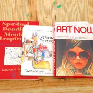 Art book Bundle, Art Now (Taschen) Everyday Matters, Spiritual Doodles & Mental